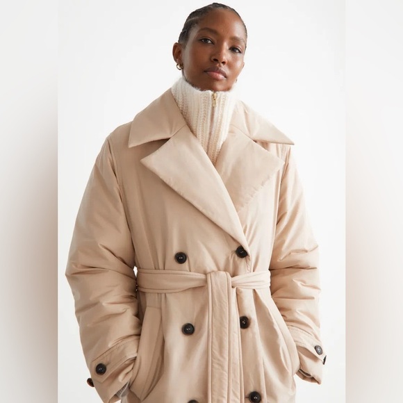 & Other Stories Wool/Mohair Polo- Neck Knit Collar Brown - Picture 10 of 11